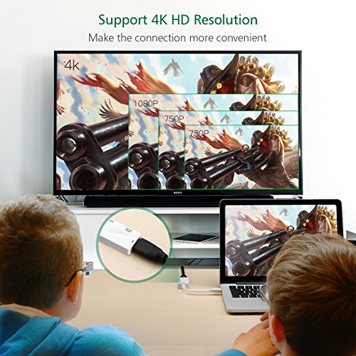 Patox 3-in-1 Mini-DisplayPort-Adapter [Mini DP 1.2 Version] Thunderbolt auf HDMI/VGA/DVI Konverter für Apple MacBook MacBook Pro Air Mac Mini, ThinkPad Carbon X1 Serie, Surface Pro 1 2 3 - 3