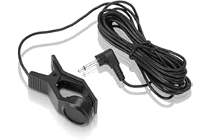 Gitarren Tonabnehmer, Clip On Tonabnehmer Kontaktmikrofon, Universeller Tragbarer Piezo Pickup mit 3,5mm Klinkenanschluss Für Violine, Banjo, Ukulele, Cello