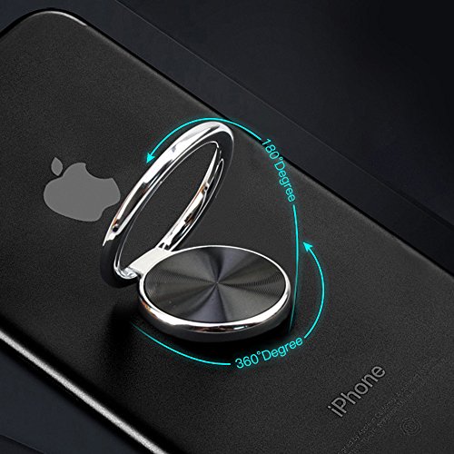 Handy Ringhalter, TUCNIPUS 360Â°Auto Finger Ring Stand Holder, Smartphone Griff Halter fÃ¼r iPhone 7 Plus / 7 / 6S/ 6 , Samsung Galaxy S8 / S8 Plus S7 edge, und Alle Andere Smartphones -Schwarz