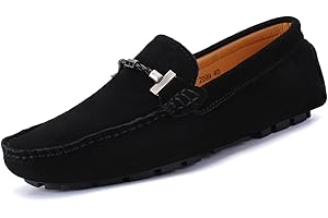 DADAWEN Hommes Daim Penny Loafers Confort Chaussures de Conduite Mocassin Slippers Chaussures de Décontractées