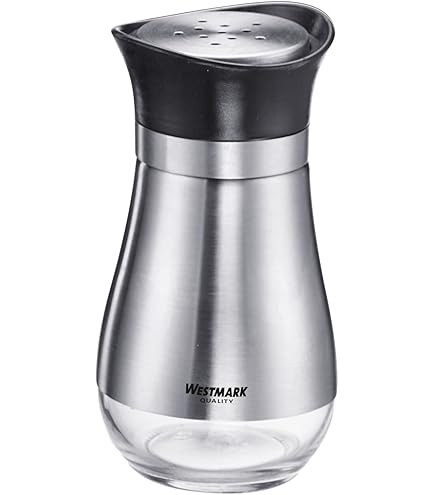 Westmark Portaspezie Paris Snap - Set 2 Pezzi In Vetro/Plastica - Capacità 40ml - Bianco/Trasparente - Foto 5