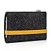 Produktbild Stilbag Handyhülle Leon für BlackBerry Key2 LE | Farbe: anthrazit/gelb | Smartphone-Tasche aus Filz | Handy Schutzhülle | Handytasche Made in Germany