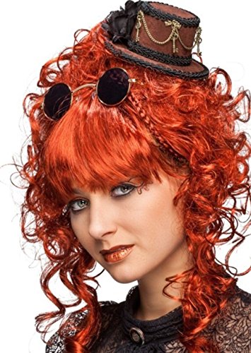 Preisvergleich Produktbild Faschingshut Mini-Zylinder Steampunk mit Clips