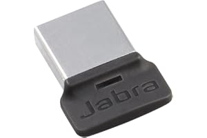 Jabra Link 370 USB A Adattatore Bluetooth MS - 30 Metri/98 Piedi di Portata Wireless per Cuffie Jabra - Ottimizzato per Microsoft - Nero