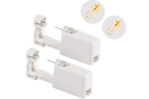 ILLUVA 2 Pack Self Ear Piercing Gun Earring Disposable Ear Stud Gun Kit