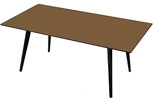 PARAMAISON Copritavolo Rettangolare con Elastico, Aderente Protettiva e Resistente al Vento, da Interno od Esterno | 12 Posti Sabbia