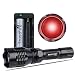 Produktbild nktech nk-g1 Tactical Q5 LED 18650 Taschenlampe 250 Yard Jagd Wandern Outdoor Taschenlampe Bike Kopf Lampe rot + 1 x Trustfire 2400 mAh 18650 Akku mit pcb Board + Ladegerät