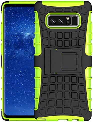 ALDHOFA Samsung Galaxy Note 8 Protective Case with Resilient Shock Absorption and Two Layer Heavy Duty Design for Galaxy Note 8 - Green