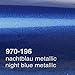 Produktbild Oracal 970RA 196 Nachtblau blau Metallic Glanz gegossene Profi Autofolie 152cm breit BLASENFREI mit Luftkanäle
