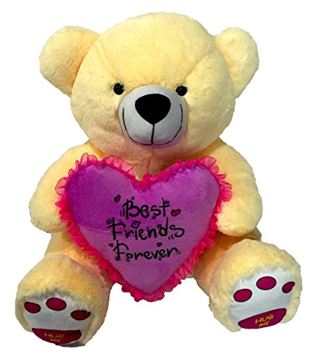 Benny N Bunny Teddy with Heart, Cream (41cm)