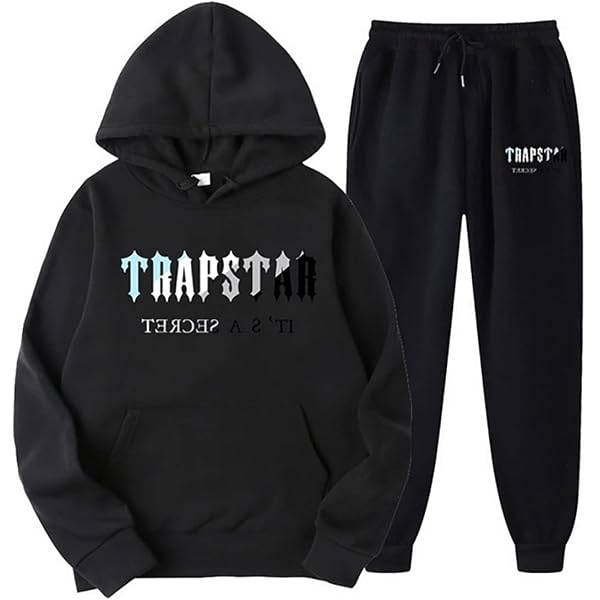 ZEOPER Trapstar London Tracksuit Sportswear Men Hoodie Trousers Sportswear  Set Women Pullover Autumn Winter Hooded Jacket Unisex Jogging Suit Black  Grey (Color : Schwarz und weiß, Size : 3XL) : Amazon.co.uk: Fashion