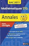 Image de Mathématiques STG : Sujets corrigés