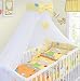 LUXURY 10Pcs BABY BEDDING SET COT PILLOW DUVET COVER BUMPER CANOPY to Fit Cot Size 120x60cm 100% COTTON (Sheep Yellow)