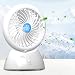 Produktbild Mini USB Ventilator, Portable Mini Tisch-Ventilator USB Fan,3 Geschwindigkeit und einstellbar Winkel Desktop Fan für zu Hause, Büro, Reisen im Freien, in der Schule studieren usw (Weiß)