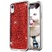Produktbild OKZone iPhone XR Hülle, Luxus Glitzer Bling[Ultra Dünn] Design Weich TPU Bumper Case Silikon Schutzhülle Handy Tasche Rückseite Hülle Etui Cover TPU Bumper Schale für Apple iPhone XR 6.1 Zoll (Rot)