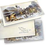 TATMOTIVE 04-0110-0235-00050 Aquarell Weihnachtskarten Set...