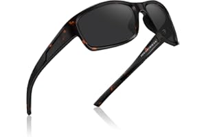 STGATN Wrap Around Sports Sunglasses for Men - Trendy Polarized UV400 Protection, Ultra-Light TR90 Frame for Driving, Cycling, sports, Outdoors S16110