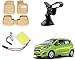 Auto Pearl Premium Quality Car Accessories Combo of Car Floor Foot Mats 4D Beige. & SMD/LED Interior Roof Ceiling Light. & Universal Car Windshield Mount Holder Mobile Stand. For Chevrolet Beat Type-2 RS.1588.00