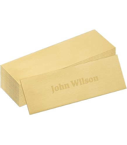 YOKIVE 20Pcs Blank Name Plates, Anodized Aluminium Laser Engraved, Great for Door and Photo Frames (Black, 2 x 1 Inch YOKIVE 20Pcs Blank Name Plates, Anodized Aluminium Laser Engraved, Great for Door and Photo Frames (Black, 2 x 1 Inch