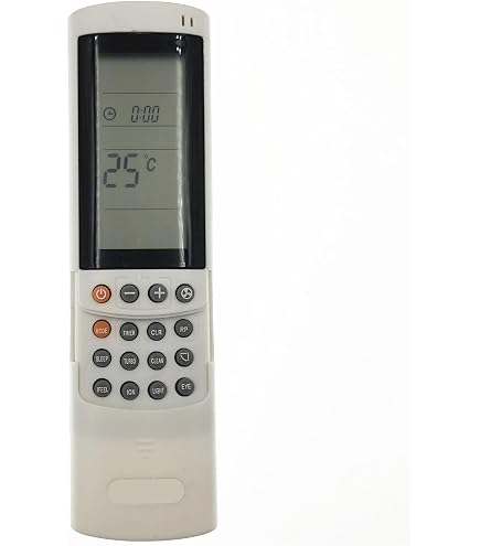 TECHZOCO Telecomando Universale Per Aria Condizionata 25 In 1 – Compatibile Con Electra, Airwell, Emailair, Elco (RC-3/4/5/7) – Display LCD