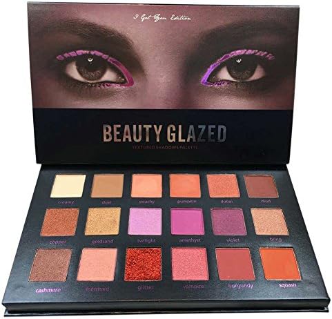 Oygirl 18 Colour Eye Shadow Frosted Glossy Palette Matte Glitter Pigment Black Textured Eye Shadow