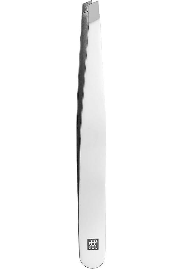 Segomo Tools Augenbrauenpinzetten-Set, 4-teilig, Edelstahl – Flach, Abgewinkelt, Spitz, Schräg