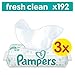 Produktbild Pampers Feuchttücher Fresh Clean 3 Packungen, 3er Pack (3 x 192 Stück)
