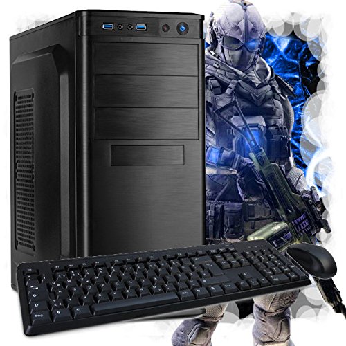 Computer Gaming PC Intel Pentium G4560 3.5 Ghz Geforce GTX 1050 Ti 8GB Ram 1TB Windows 10 W-Lan 7.1 Sound USB 3.1 MSI B250 Pro Tastatur-Maus MSI LG G.Skill (Phönix G4560 GTX 1050 Ti)