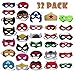 Produktbild TATAFUN 32 Stück Superhelden Masken Superheld Cosplay Party Augenmasken Kinder Filz Masken Superhero Cosplay Party Masken mit Elastischen Seil