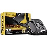 SilverStone SST-ET750-HG - Strider Essential Serie, 750W 80 Plus Gold ATX flüsterleises PC-Netzteil mit 120 mm-Lüfter