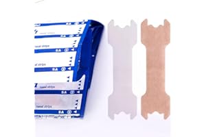 PERGOODS 50 pezzi Cerotti Nasali -Medium, Nasali Antirussamento, Non Russare Cerotti Per Naso Antirussamento Contro il Russareper una Migliore Respirazione, Sonno