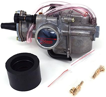 28MM KOSO PWK 28 Power Jet Carburetor Carb Flat Silde For ATV Quad Pit Dirt Bike