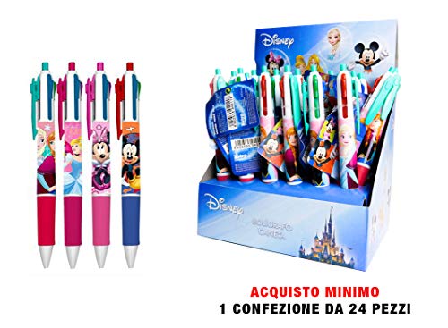 Disney Penne 4 Colori 24 Pezzi Fantasie Assortite In Espositore