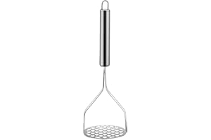 DUBBULON Potatoes Masher - Potato Masher Stainless Steel, Food Masher, Hand Held Potato Masher for Struggle-F-Ree Mashing, Kitchen Masher Kit, Cooking Utensil, for Sweet Potatoes Cheese Jam Vegetable
