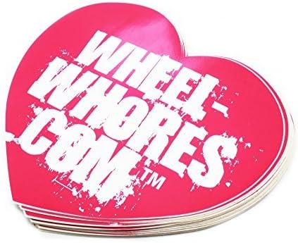WHEEL WHORES ® Sticker Heart Sticker Stickerbomb DUB - 100 x 90mm