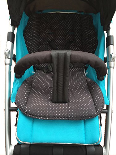 Smart-Planet® hochwertiger Schrittgurt / Rutschgurt für Ihren Kinderwagen / Buggy der peferkte Haltegurt für Ihren Buggy – Universal schwarz - 8