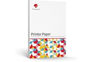 Phomemo M08F Carta Termica A4 Compatibile Con M08F M832 M832D M833 M834 Q302 Stampante Termica Portatile, Carta Per Stampante, 200 Fogli