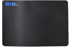 BIGtec Podkładka pod mysz XXL, gamingowa podkładka pod mysz, 40 x 30 cm, wysokość tylko 2,5 mm, antypoślizgowa, czarna, bardzo duża prędkość i precyzja