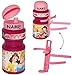Produktbild " Disney Prinzessin " - Fahrradtrinkflasche - incl. Name - mit Halterung - Halter für Kinder Fahrradflasche Fahrrad Trinkflasche - Arielle Rapunzel Froschkönig Princess - Mädchen Flaschenhalter Kunststoffflasche