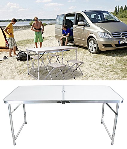 cooshional Campingtisch Aluminium Klapptisch tragbare Tisch im Freien klappbarer Reisetisch - 7