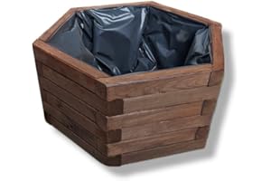 ‎FKL DESIGN HOME DECO FKL DESIGN Home Deco Pflanzkasten aus Holz Pflanzkübel für GartenTerrasse Holzkasten Holzkübel Imprägniert D26 (Palisander, 51 x 44 x 23 cm)