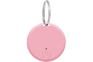 DISNACE Key Finder, Bluetooth Item Locator Mini GPS Tag Live Tracking on Free App Bluetooth 5.0.Key Finder for Wallets Pets Lggage Child Locators Finder Anti-Lost Tag Compatible with Android iOS, Pink