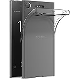 AICEK Cover Sony Xperia XZ1, Cover Sony Xperia XZ1 Silicone Case Molle di TPU Trasparente Sottile Custodia per Sony XZ1 (5.2 