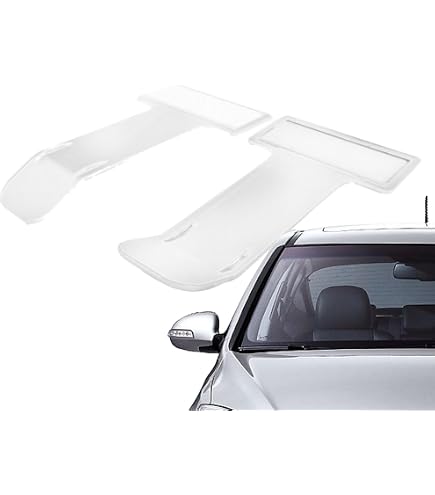 2 Supporti Trasparenti Per Biglietto Parcheggio Auto – Clip Per Parabrezza Con Attacco A Clip - Foto 2
