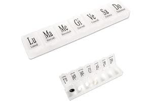 POWERSELL SRLS Portapillole Settimanale in ITALIANO a 7 Scomparti 7 Giorni Portapastiglie Giornaliero Organizer Medicine Porta Pastiglie Pillole Medicinali