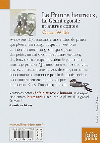 Couverture du livre de Le prince heureux - Le géant égoïste et autres contes