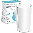 TP-Link Deco X80-5G AX6000 Whole Home Wi-Fi 6, Add on Single Unit for All WiFi 7/6/5 Deco Mesh Pack for Extended Coverage Requirement, SIM Slot Unlocked, HomeShield Security, Works with Alexa