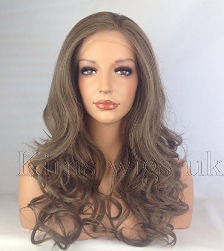 KIMS WIGS MEDIUM BROWN LONG WOMENS LADIES LACE FRONT WIG HEAT RESISTANT KW31
