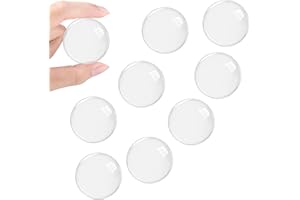 9 Pezzi Fermaporta Maniglia a Muro, ihaspoko Ø 40mm Paraurti in Gomma Trasparente per Porte, Armadietti, Cassetti