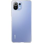 KZY İLETİŞİM Xiaomi Mİ 11 Lite ile uyumlu Kapak 1mm Şeffaf Silikon Kılıf